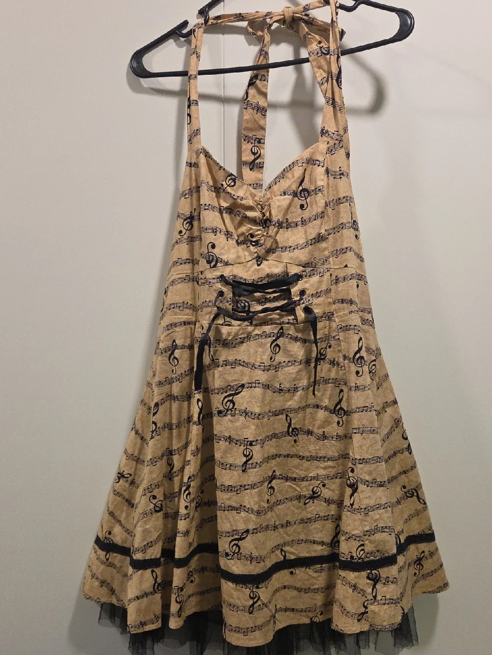 hot topic brown dress Chocolate Rouge Drop Waist Halter Mini Dress